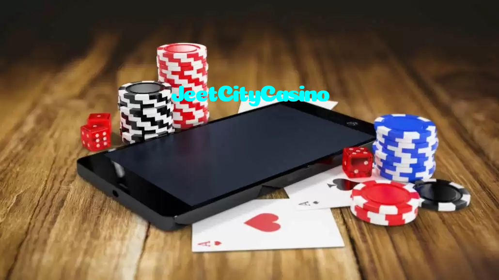 JeetCityCasino casino presented on mobile device in Pakistan with slots and live games